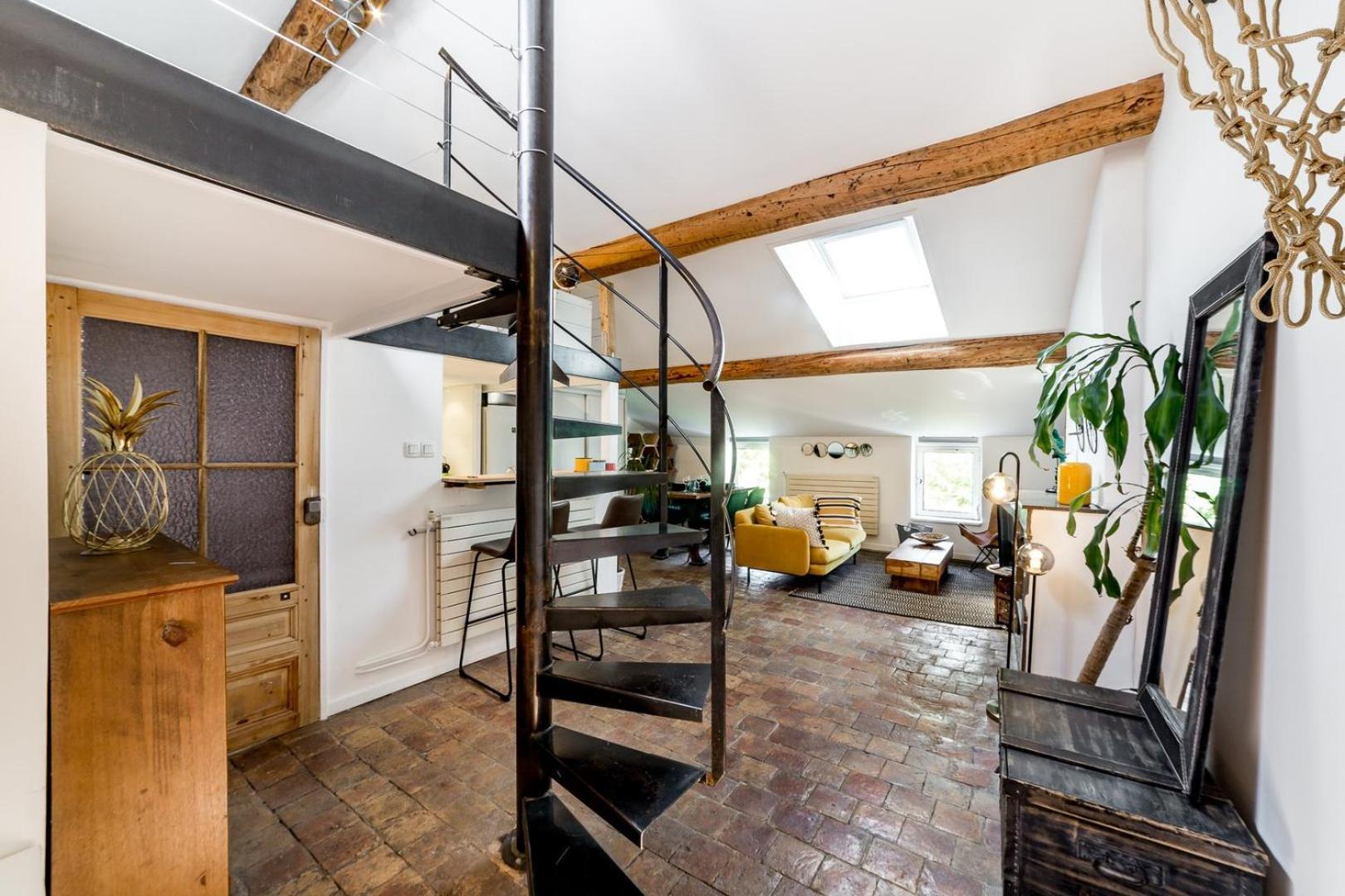 Apartmán Le Loft Des Artistes De La Croix-Rousse Ail Lyon Exteriér fotografie