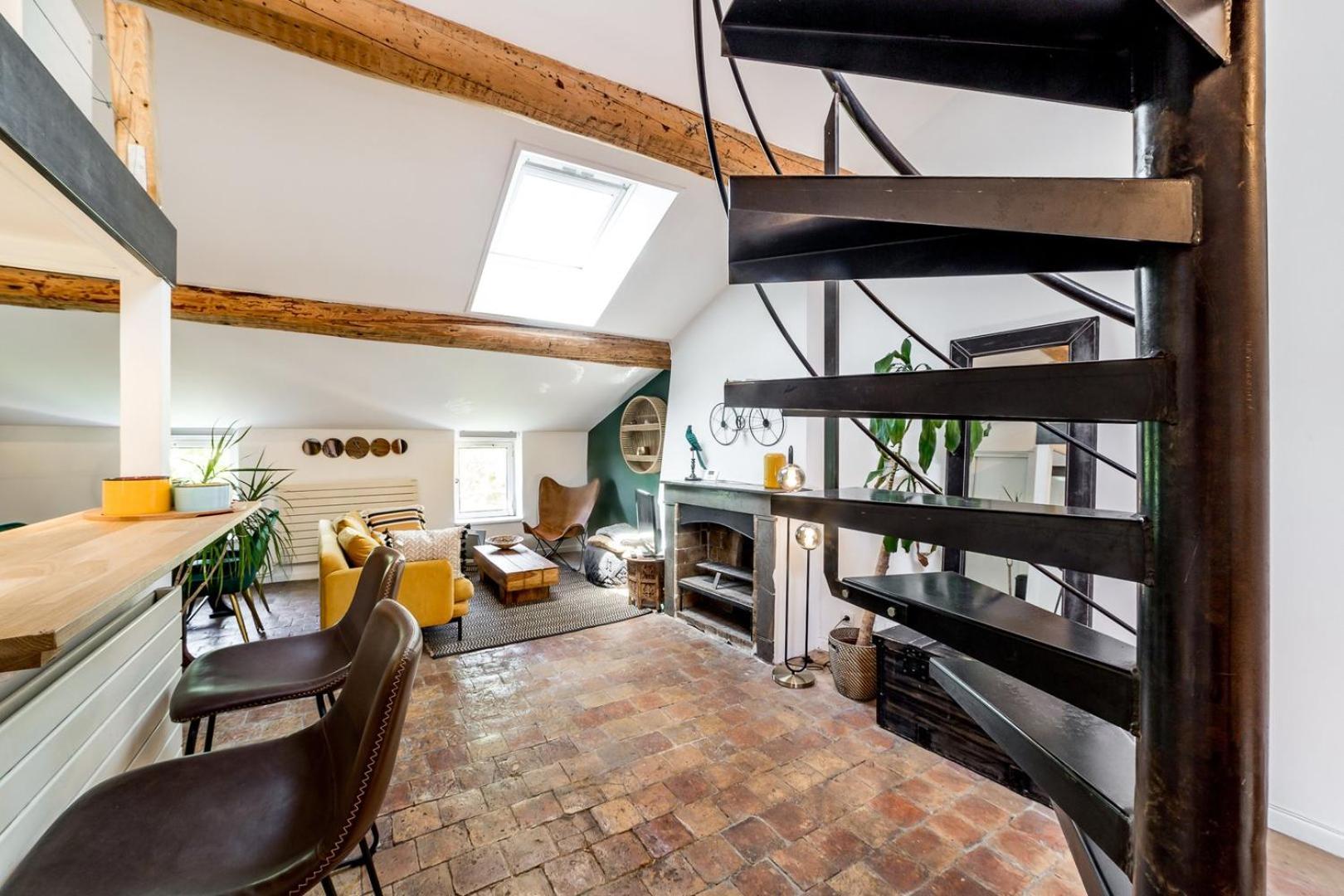 Apartmán Le Loft Des Artistes De La Croix-Rousse Ail Lyon Exteriér fotografie